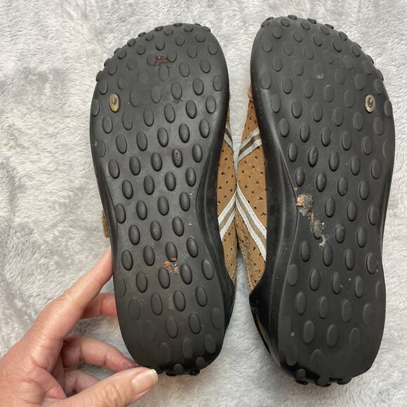 Clarks Privo Tequini Shoes Womens 9M Brown Suede Perforated Hook Loop Driving - Picture 8 of 10